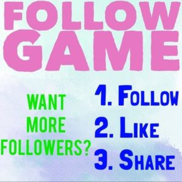 gain followers Jewelry - My First Follow Game***Gain Followers!!